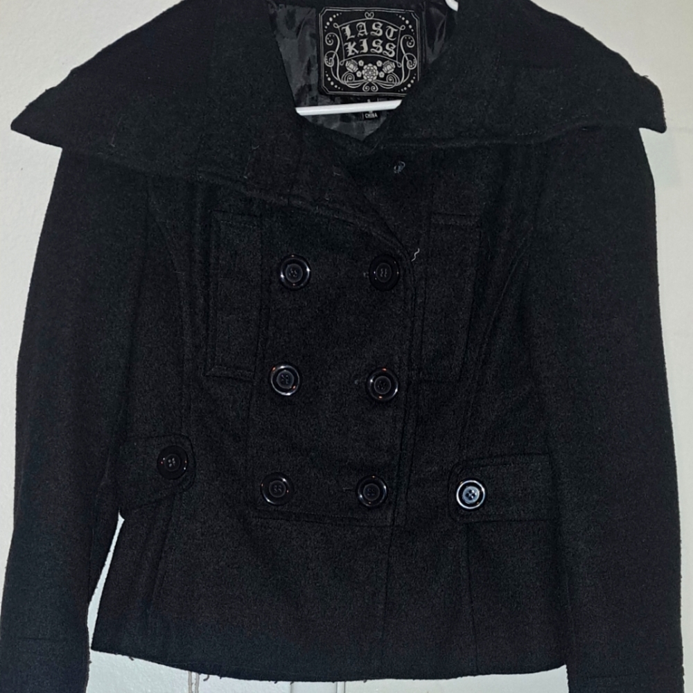 Short Pea coat  black lined